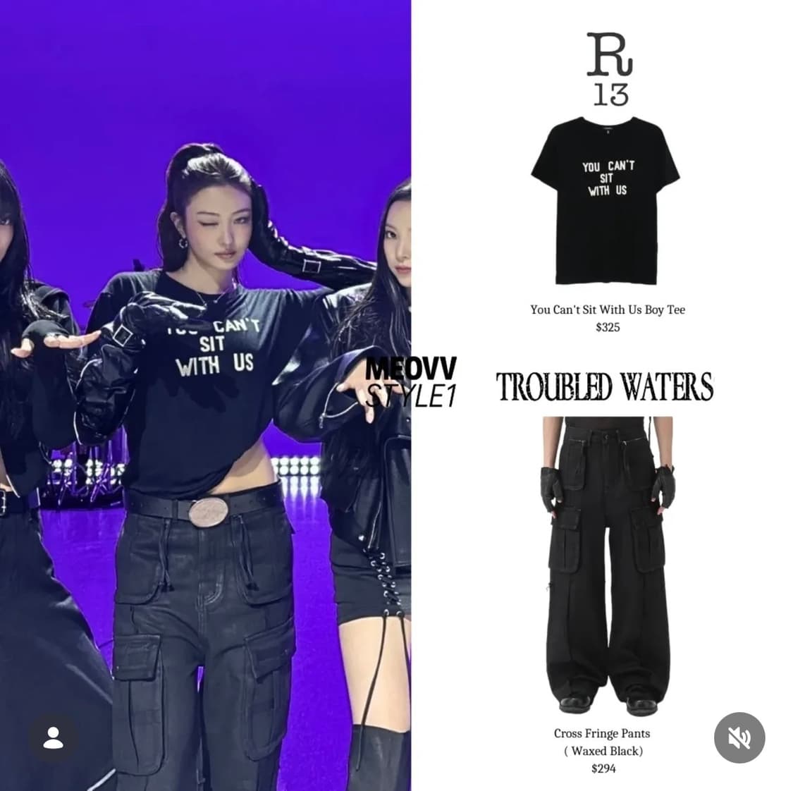 R13 티셔츠 캐시미어 새제품 you can’t sit with us 상품이미지2