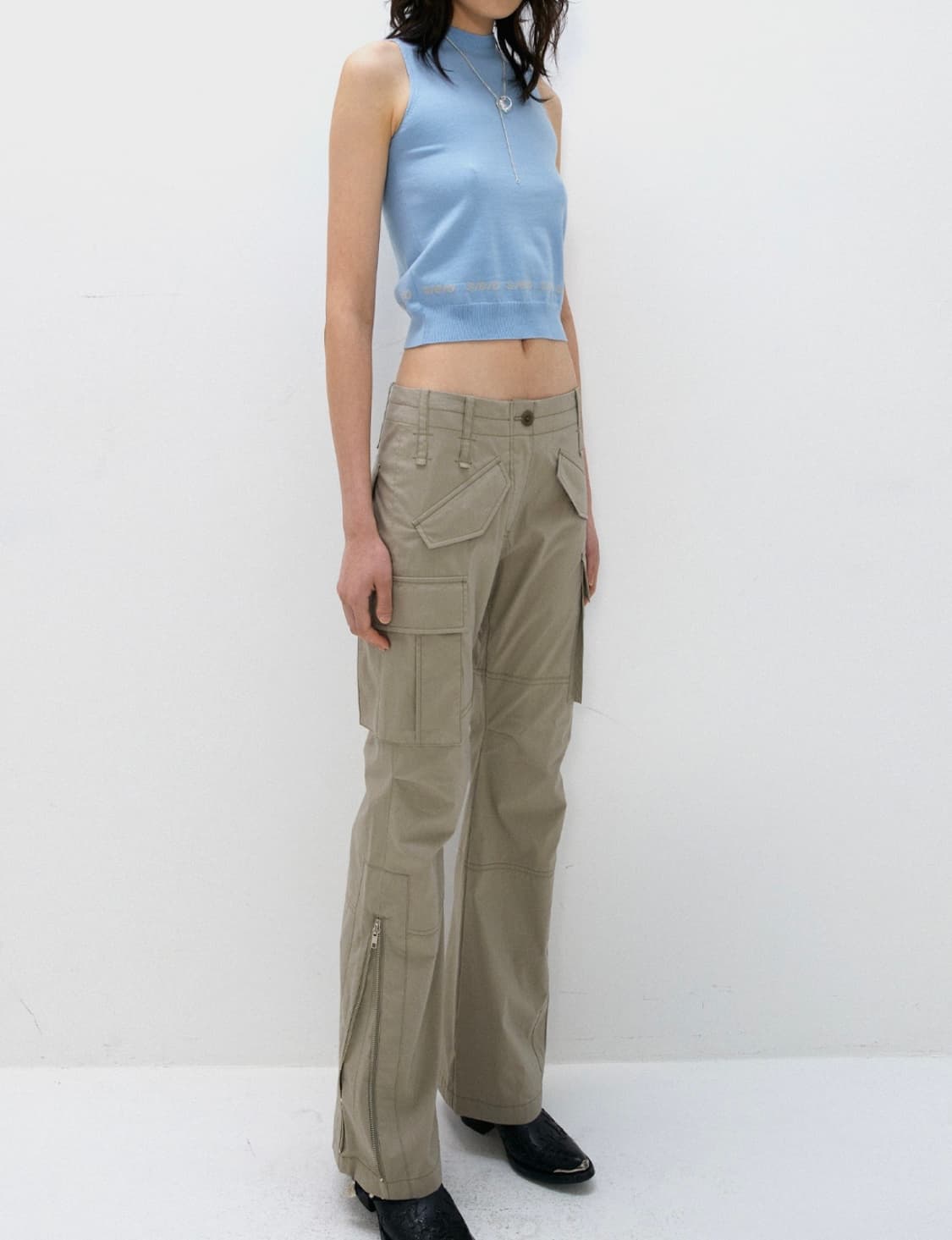 S/E/O SLIM POCKET PANTS KHAKI 상품이미지2