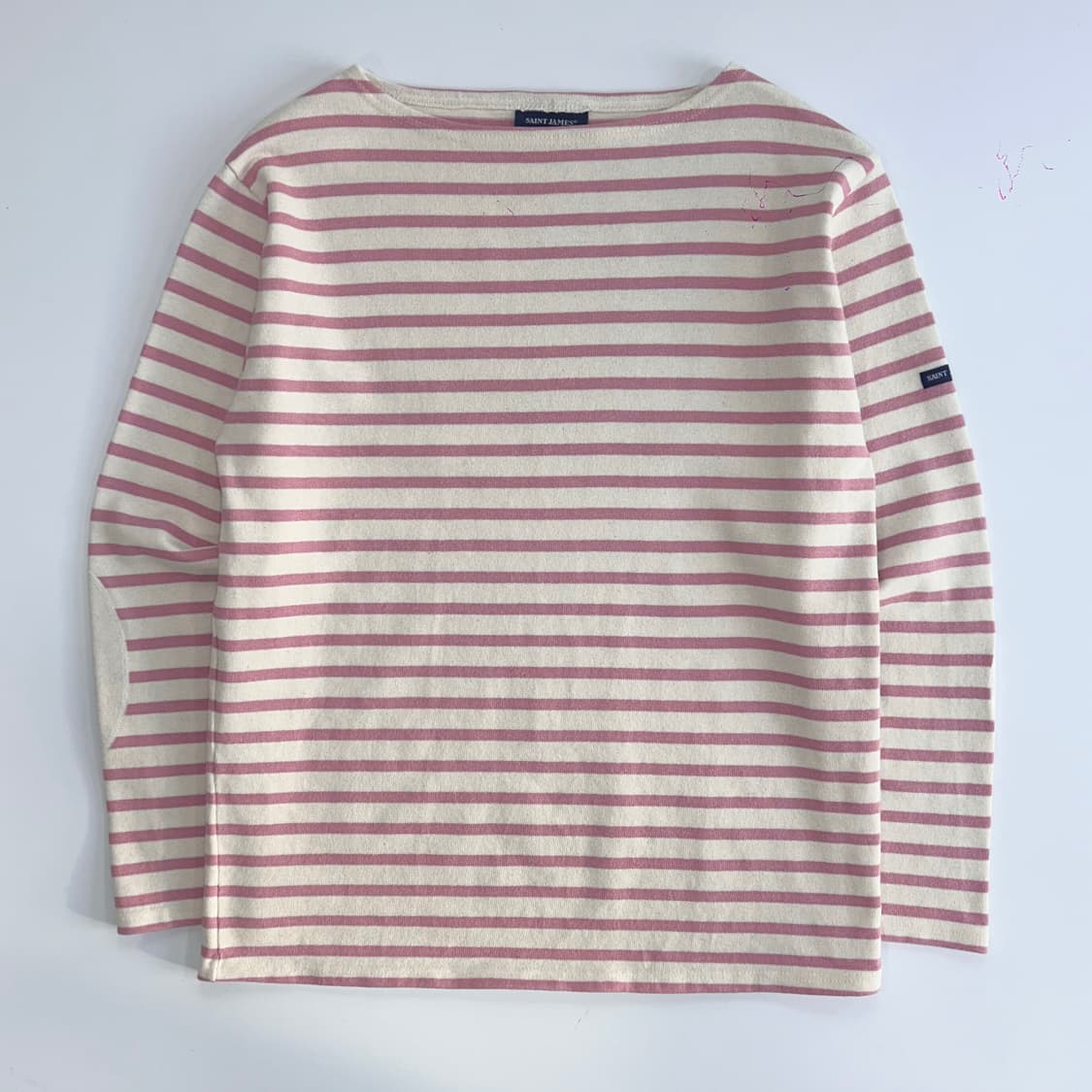 Saint james 핑크 스트라이프 패치 롱슬리브 상품이미지3