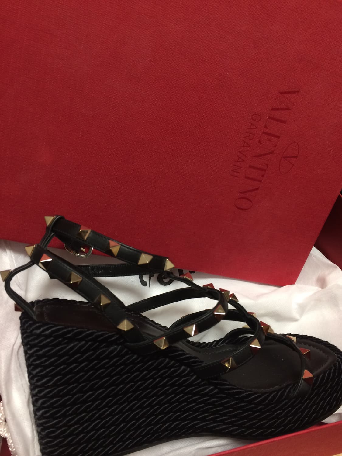 발렌티노 힐 발렌티노 샌들 웨지힐 웨지샌들 풀박 상품이미지5