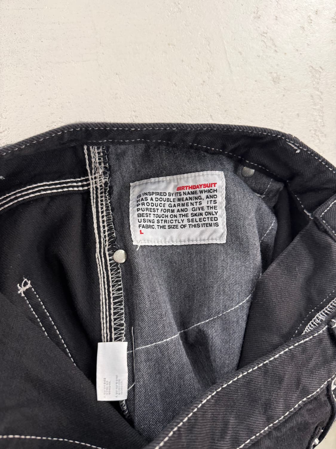 BIRTHDAYSUIT 블랙 Carpenter 데님 팬츠L 상품이미지6
