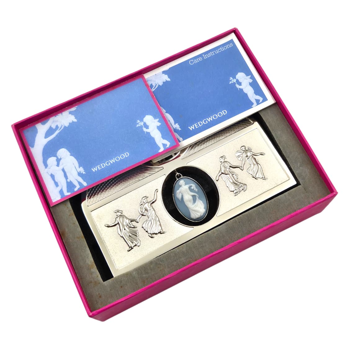 80s 영국 웨지우드 뮤즈 제스퍼 실버 시계 상품이미지3