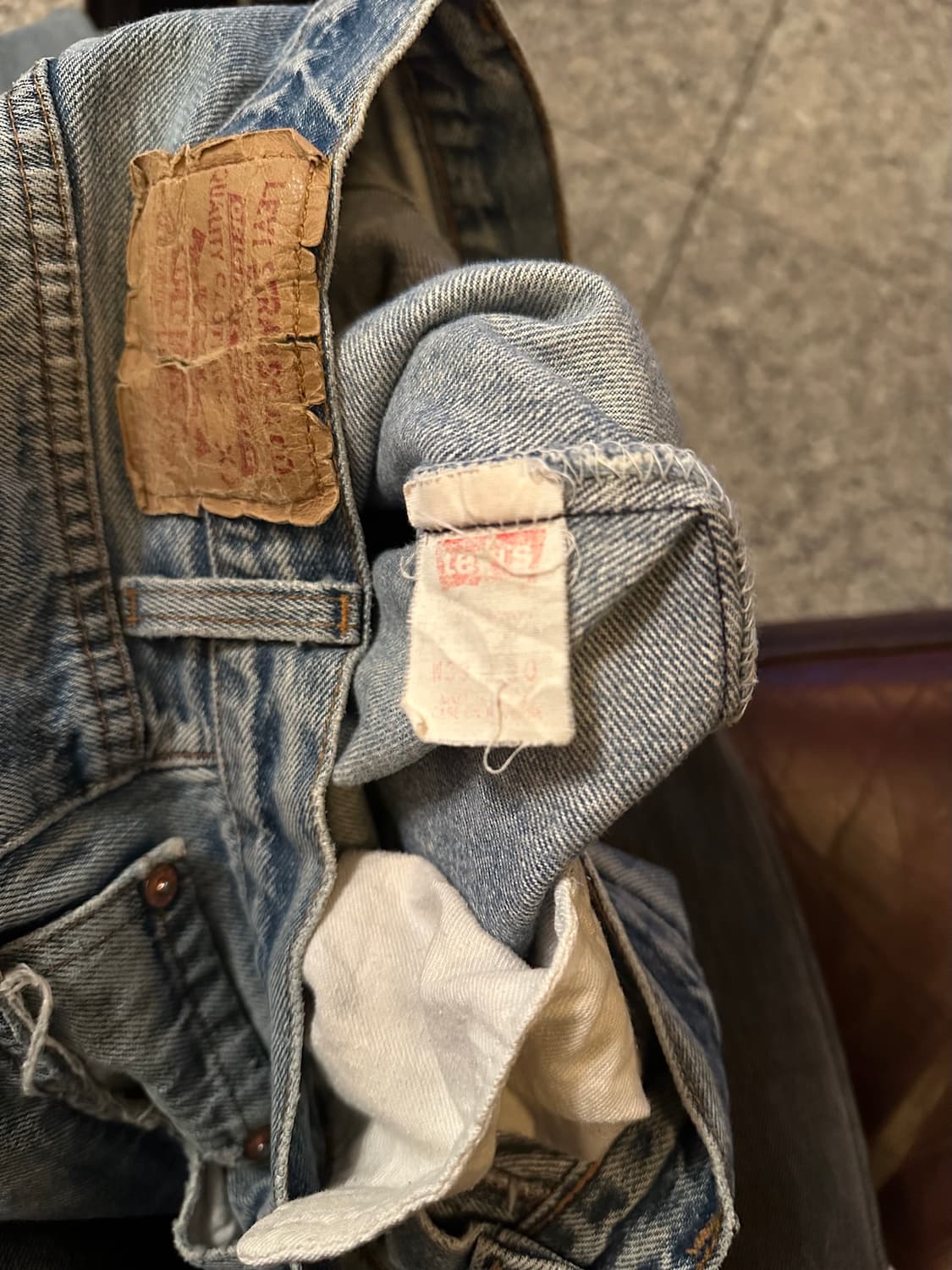 80s USA 빈티지 리바이스 501 데님 팬츠 상품이미지10