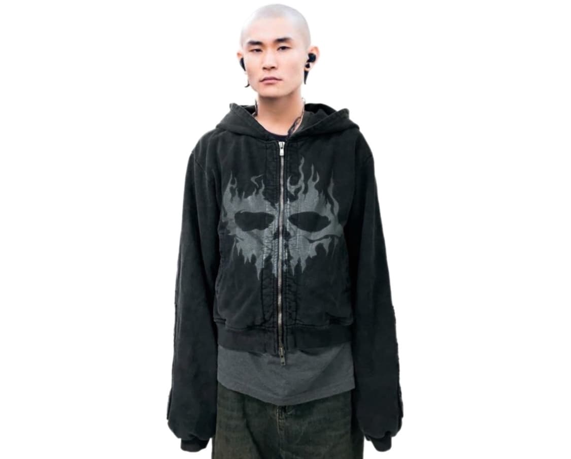 The Southern LAP 유황염료 프린트 후디 XL 상품이미지1