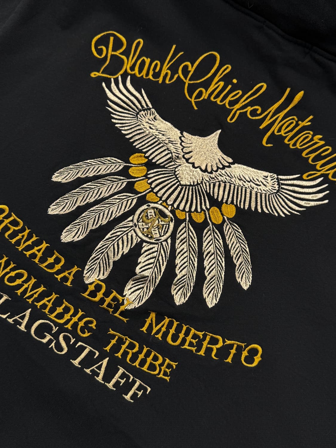 플래그스태프 블랙 치프 모터사이클 후드티 상품이미지5