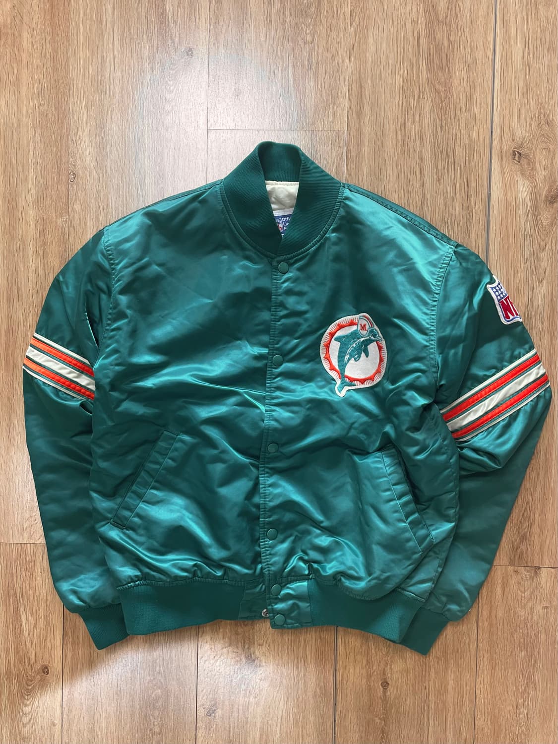 택포) 90s Made USA 빈티지 스타터 사틴 자켓 상품이미지1