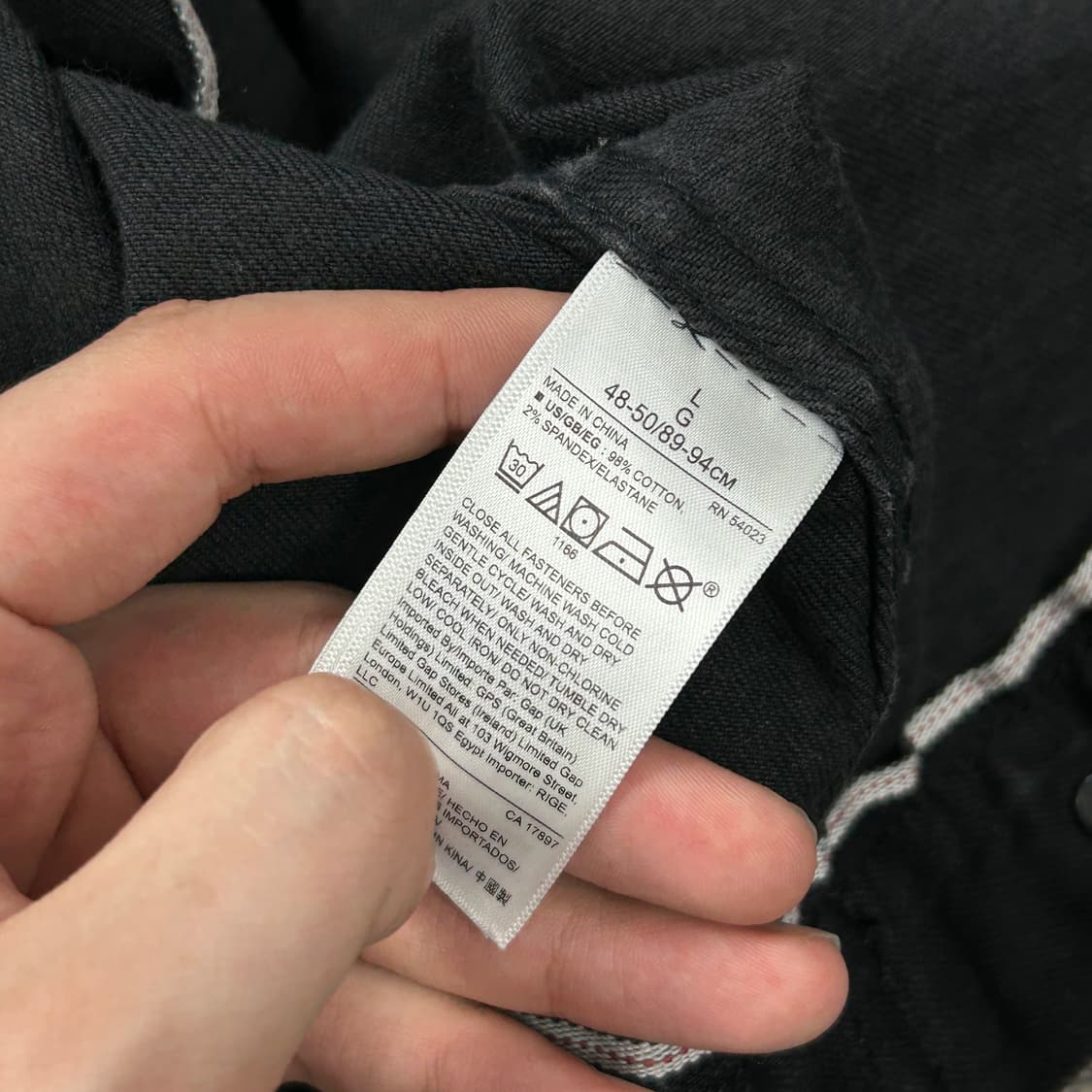 갭 흑청 타입2 데님자켓(L) 상품이미지3