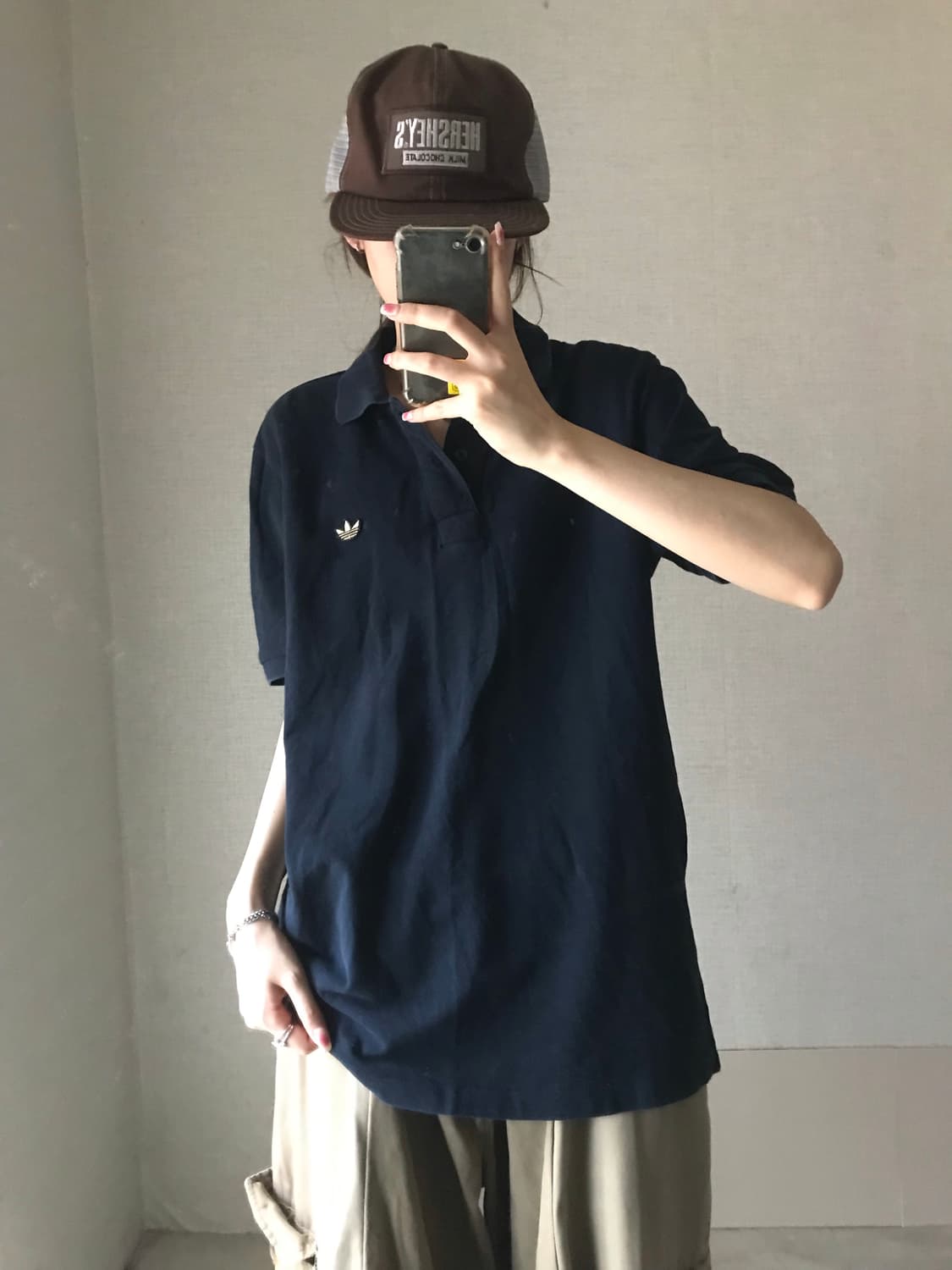 아디다스 블랙 오버핏 반팔pk 상품이미지4