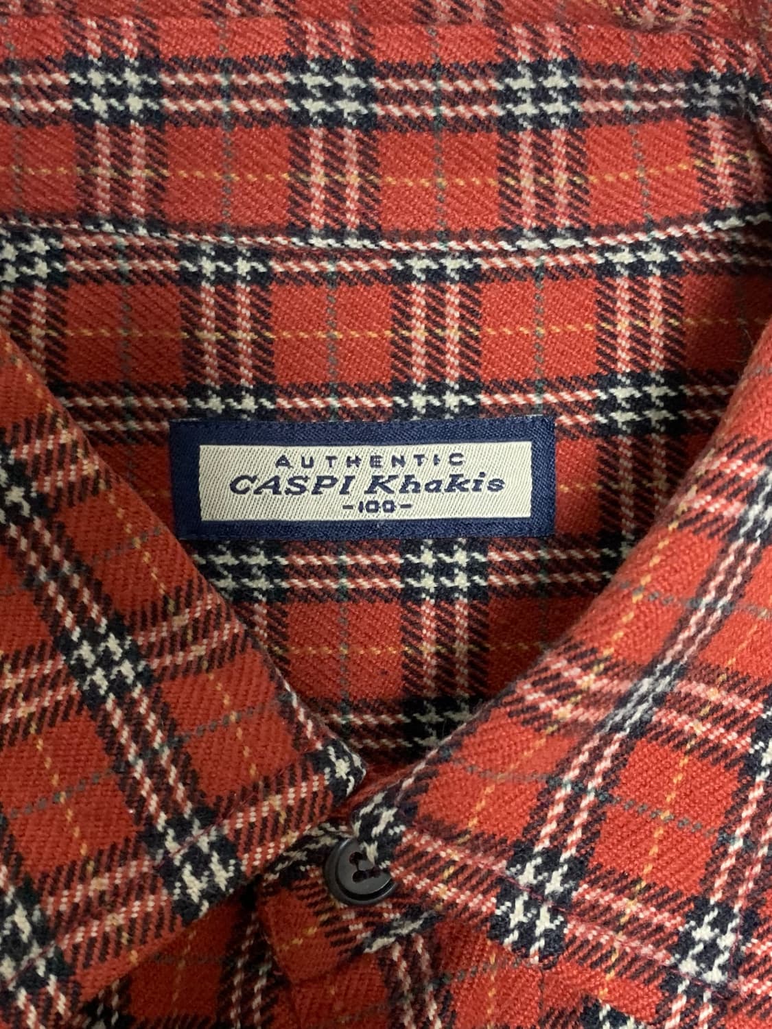 레드 체크 남방 100 상품이미지4