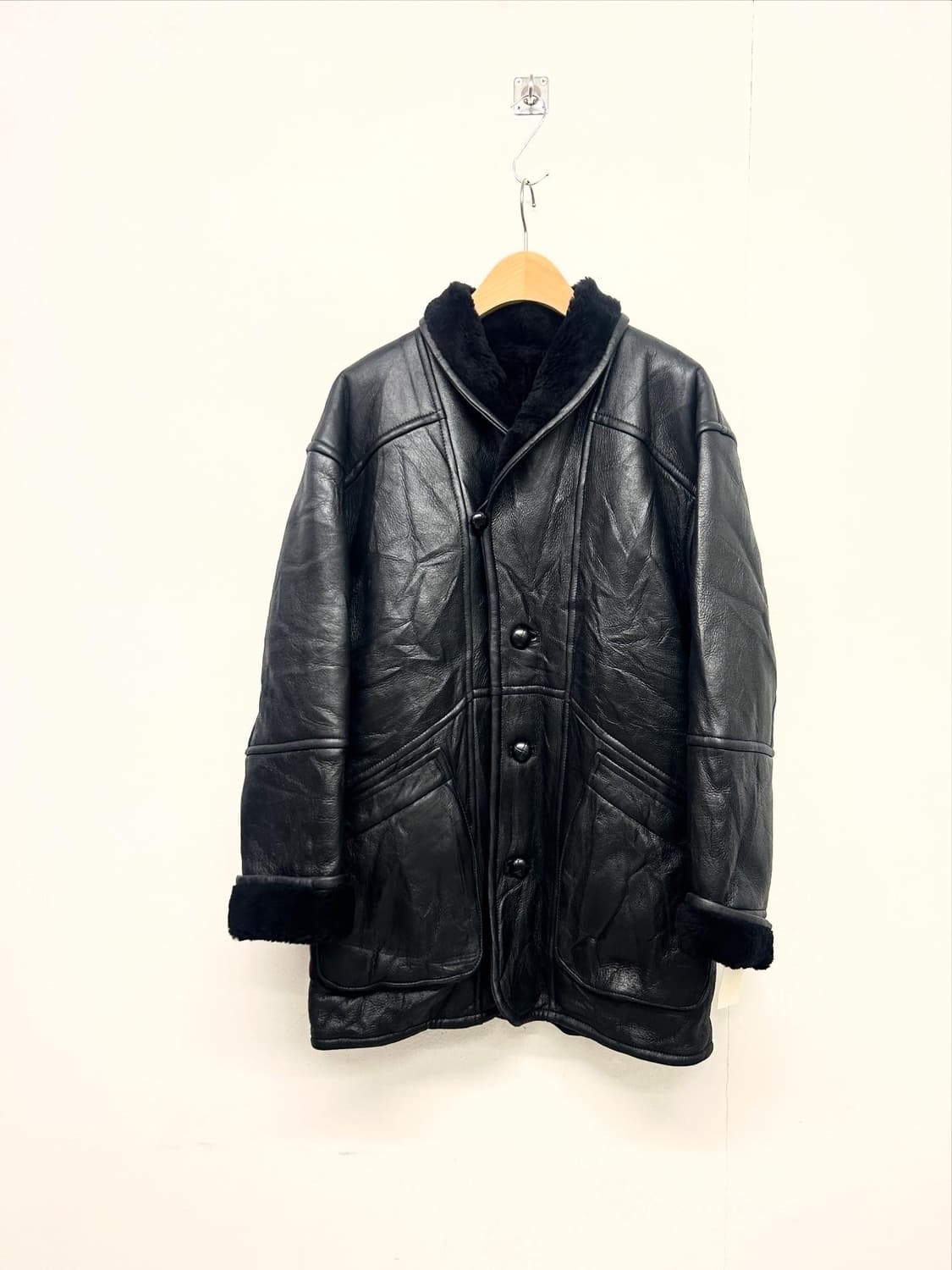 재팬 메이드 가죽 무스탕 자켓 상품이미지1