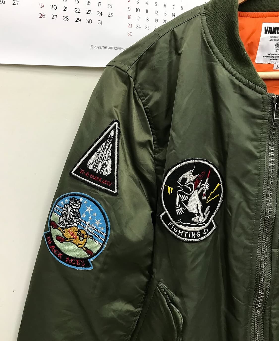 빈티지 패치 ma-1 봄버 자켓 상품이미지4