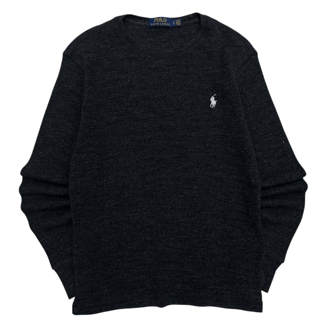 폴로 랄프로렌 화이트포니 차콜 와플 롱슬리브 S 상품이미지2