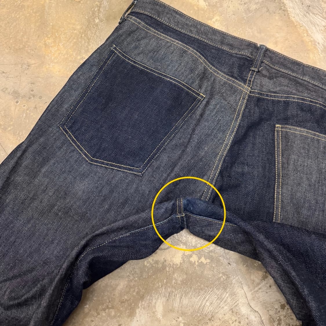 캐피탈 투톤 데님 팬츠 블루 상품이미지5