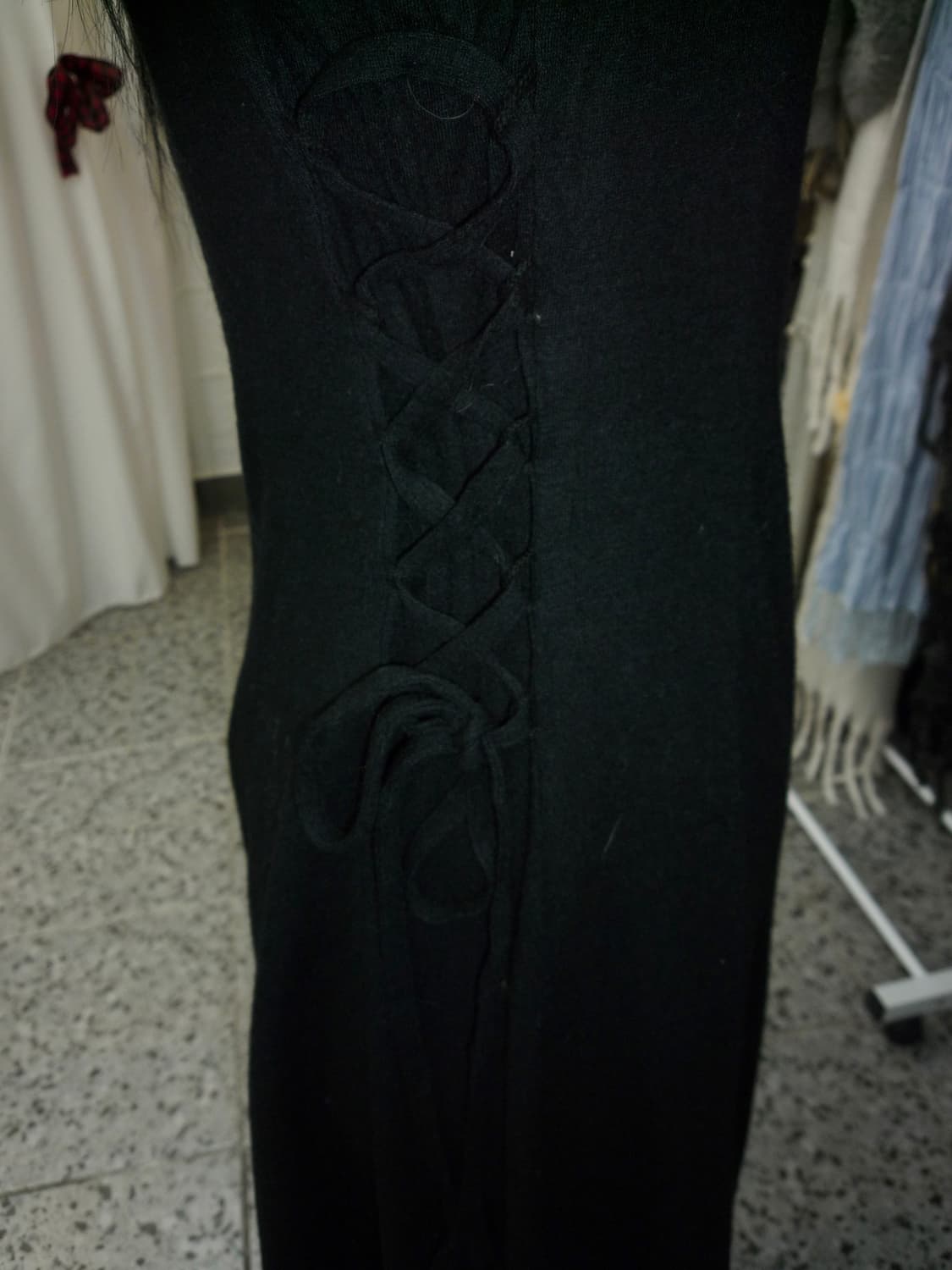 modern noir ribbon dress 상품이미지5