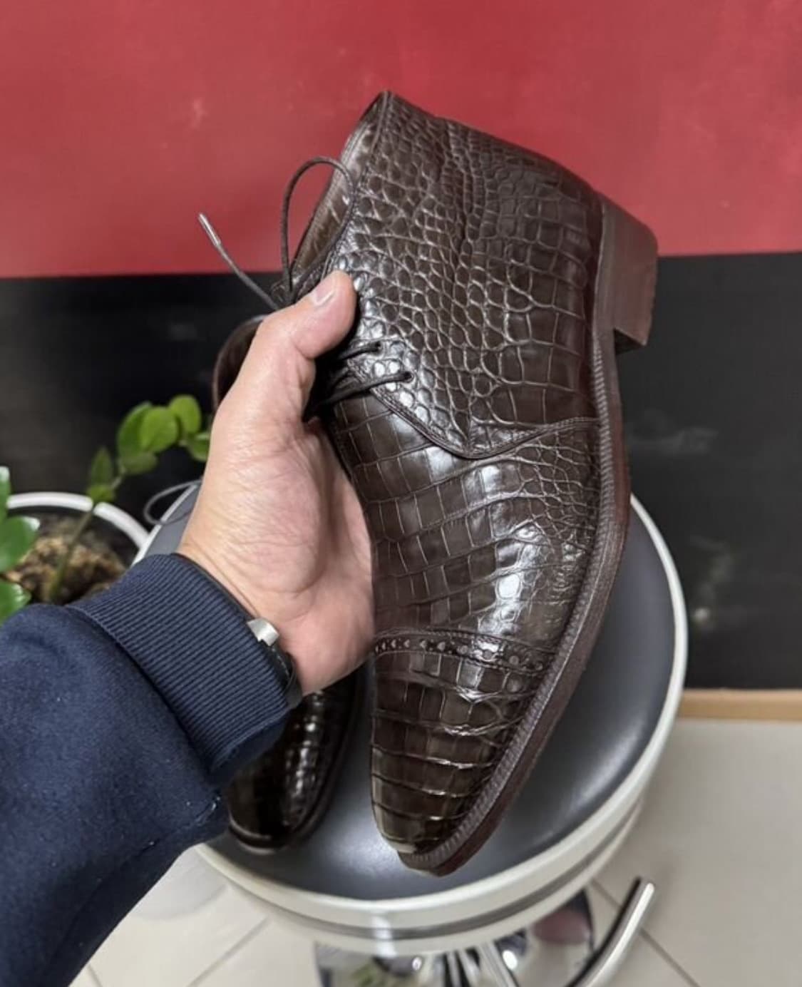 BRIONI 브리오니 데저트 부츠(크로커다일 스킨/라이닝-시어링)해외발송 상품이미지5