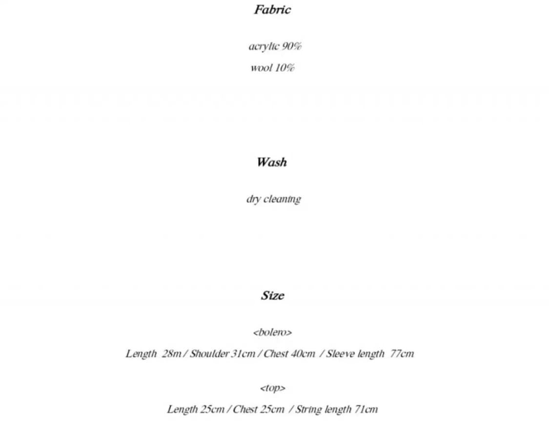 낫유어로즈 핸드 엠브로이더리 볼레로 세트 상품이미지5