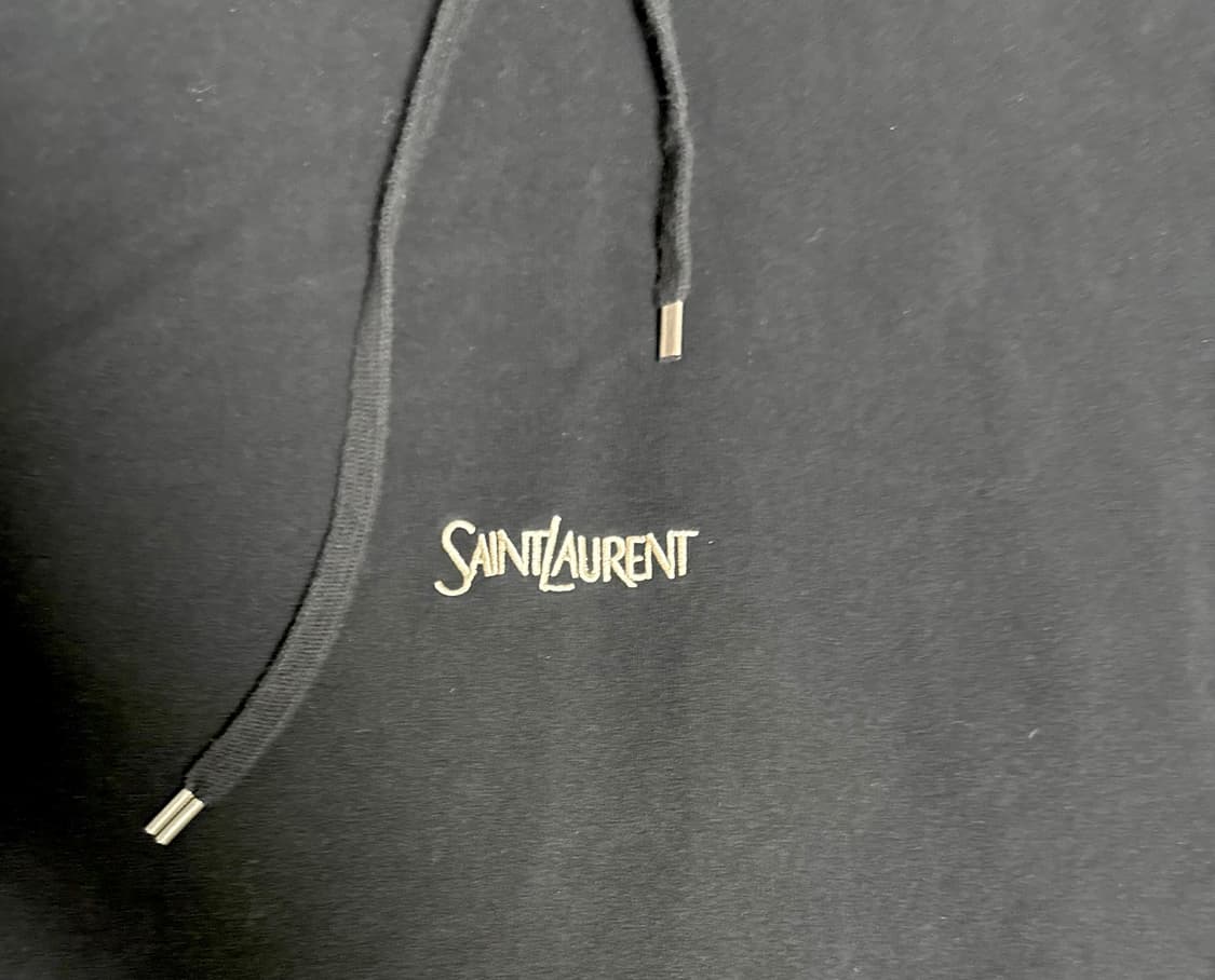 Saint Laurent Paris Logo Hoodie Black XL 상품이미지2