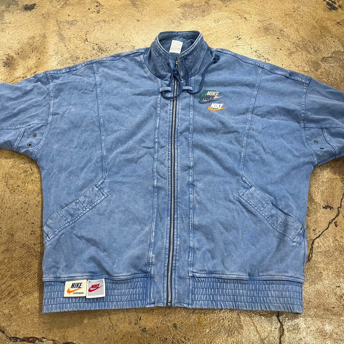[정품/XXL] 나이키 NSW 워시드 데님 멀티 스우시 자켓 b14 상품이미지3