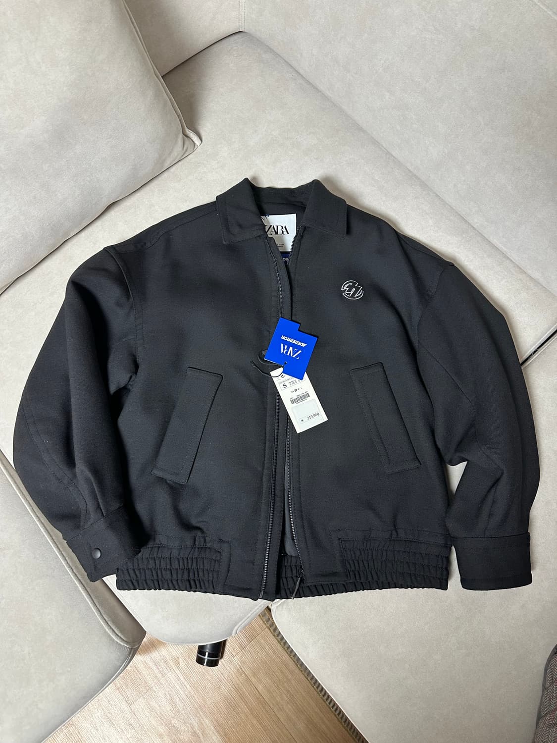 자라 x 아더에러 오버사이즈 칼라 봄버 자켓 블랙 S 상품이미지1