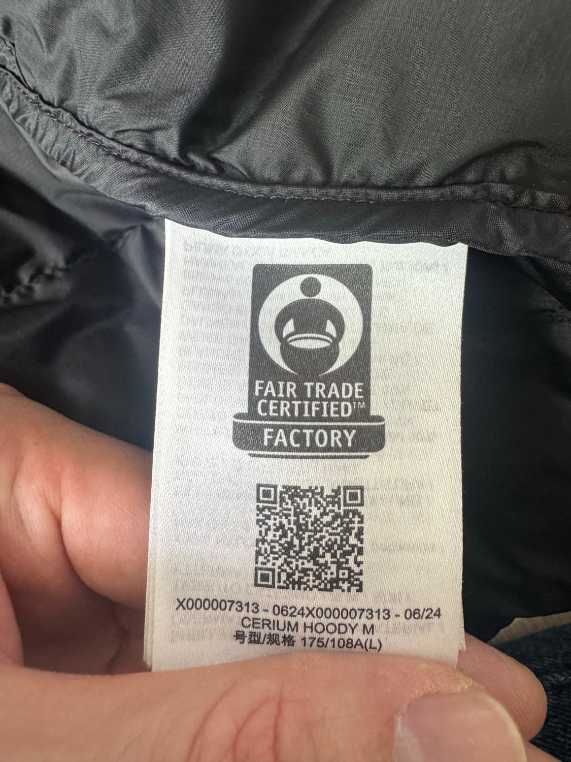 L 아크테릭스 세륨 후디 패딩 블랙 상품이미지8