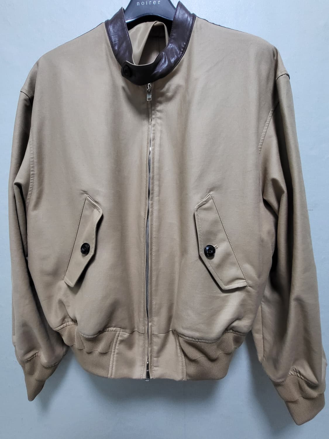 노이어 헤비 치노 오버핏 집업 블루종 상품이미지3