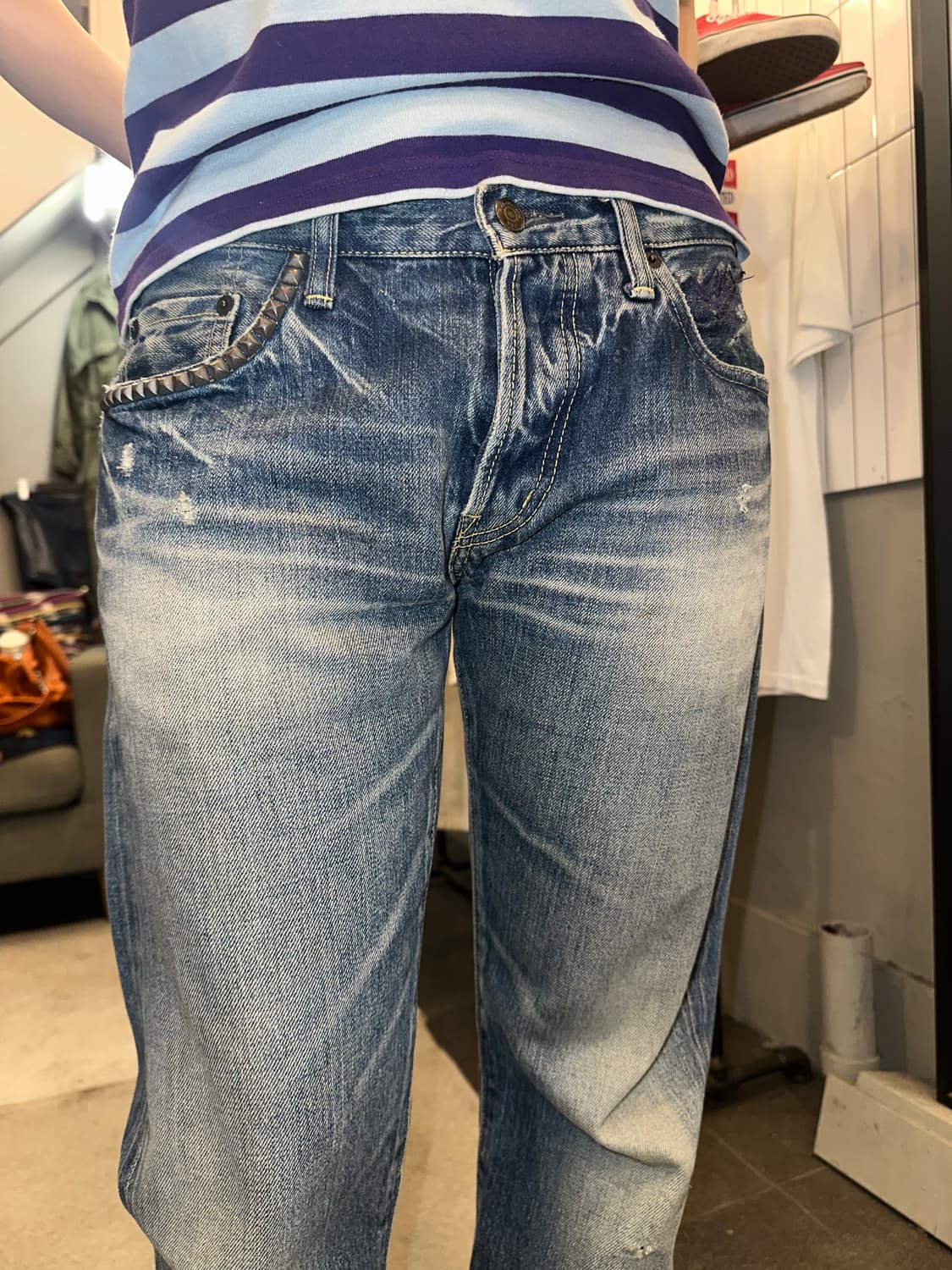 90‘s Hysteric Glamour XXX denim pants 상품이미지4