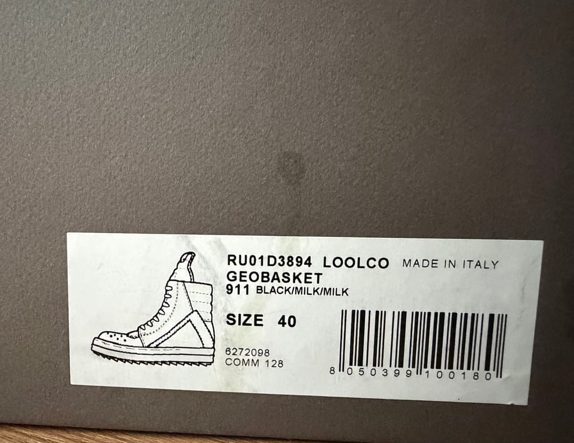 릭오웬스 지오바스켓 40 사이즈 상품이미지6