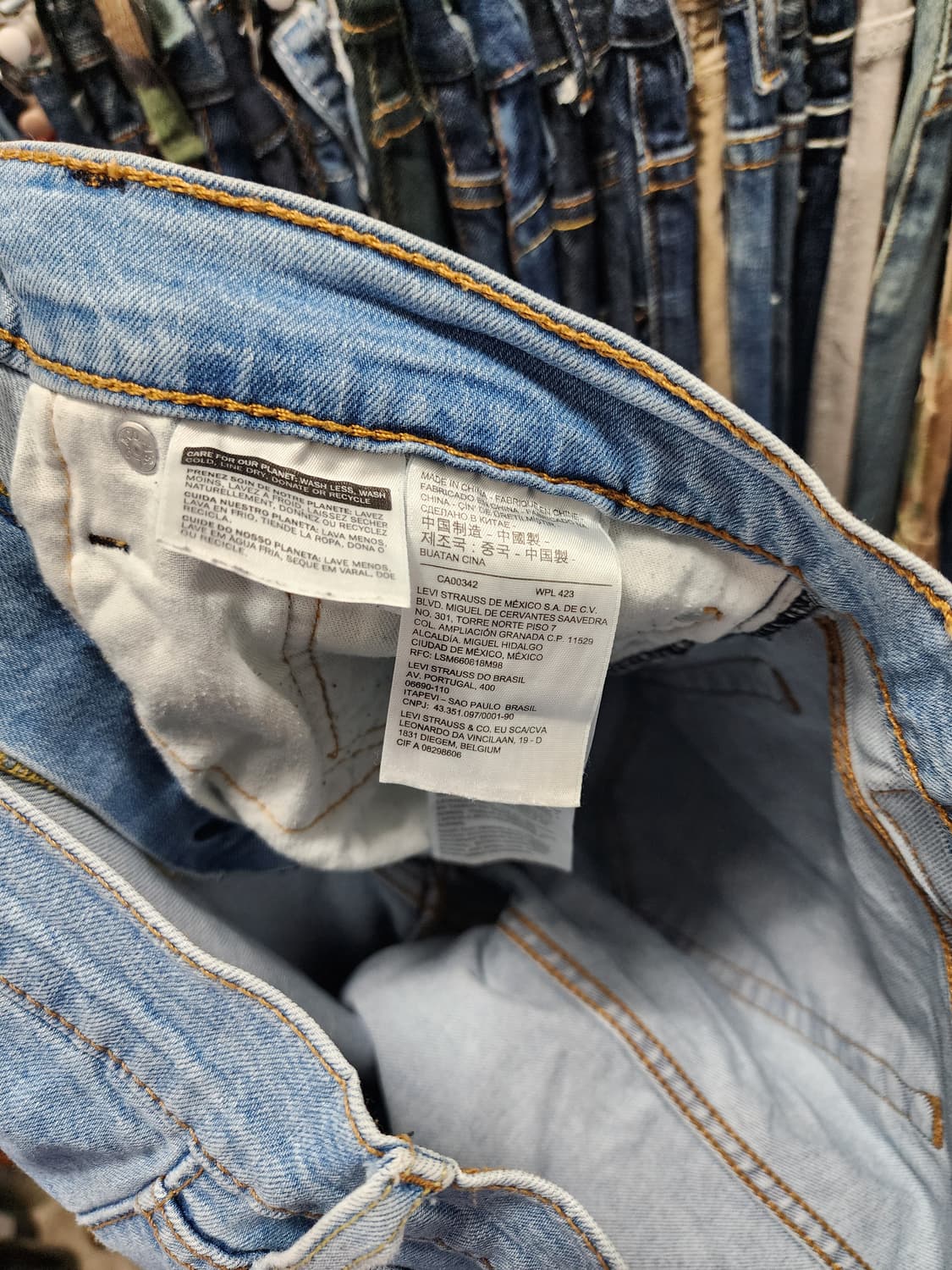 리바이스 502 연청 청바지  상품이미지4