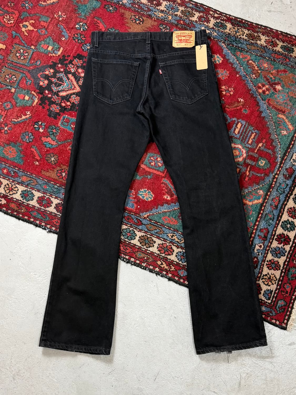 00's 리바이스 517 블랙 부츠컷 플레어진 상품이미지4