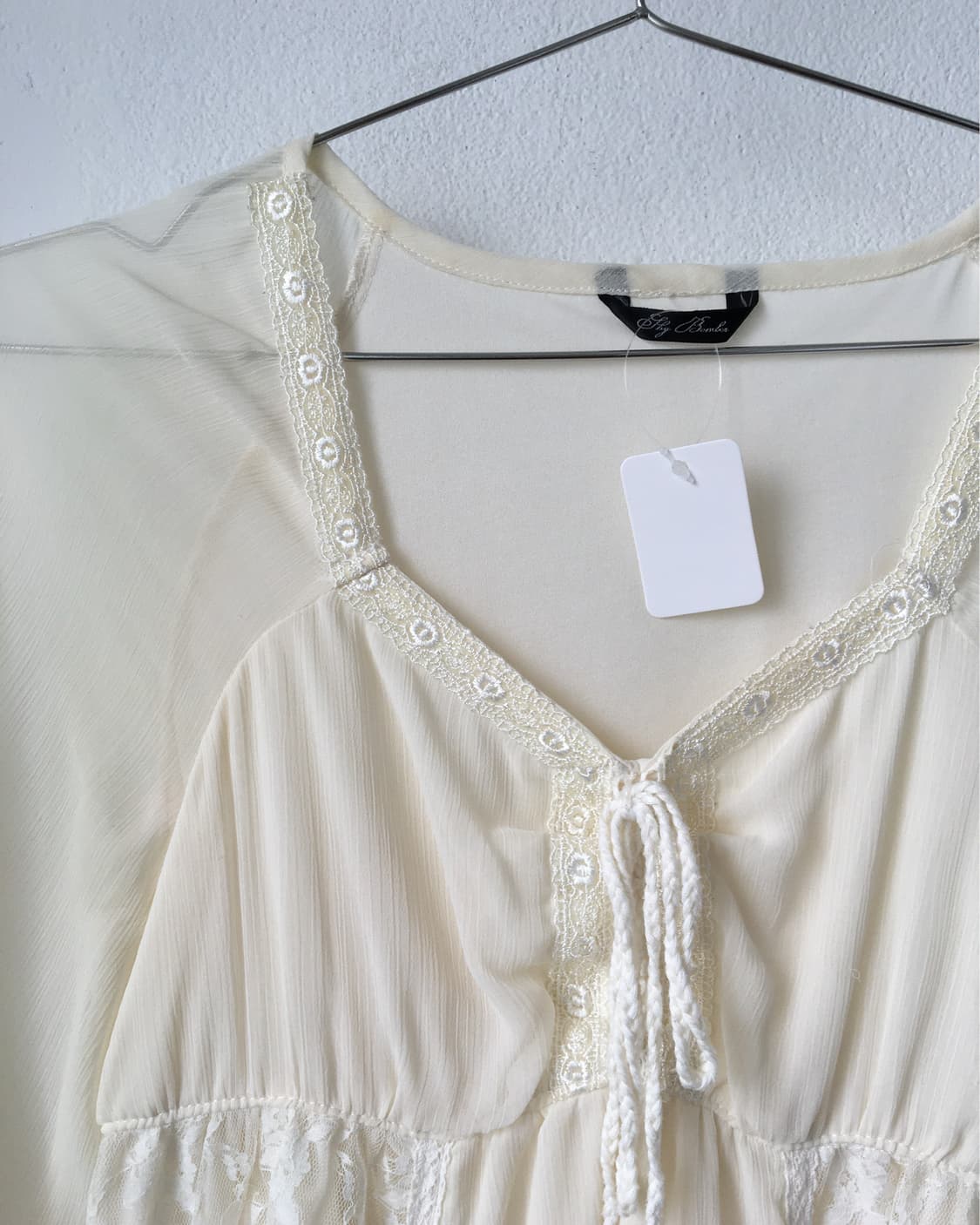 Lace layered blouse onepiece 상품이미지7