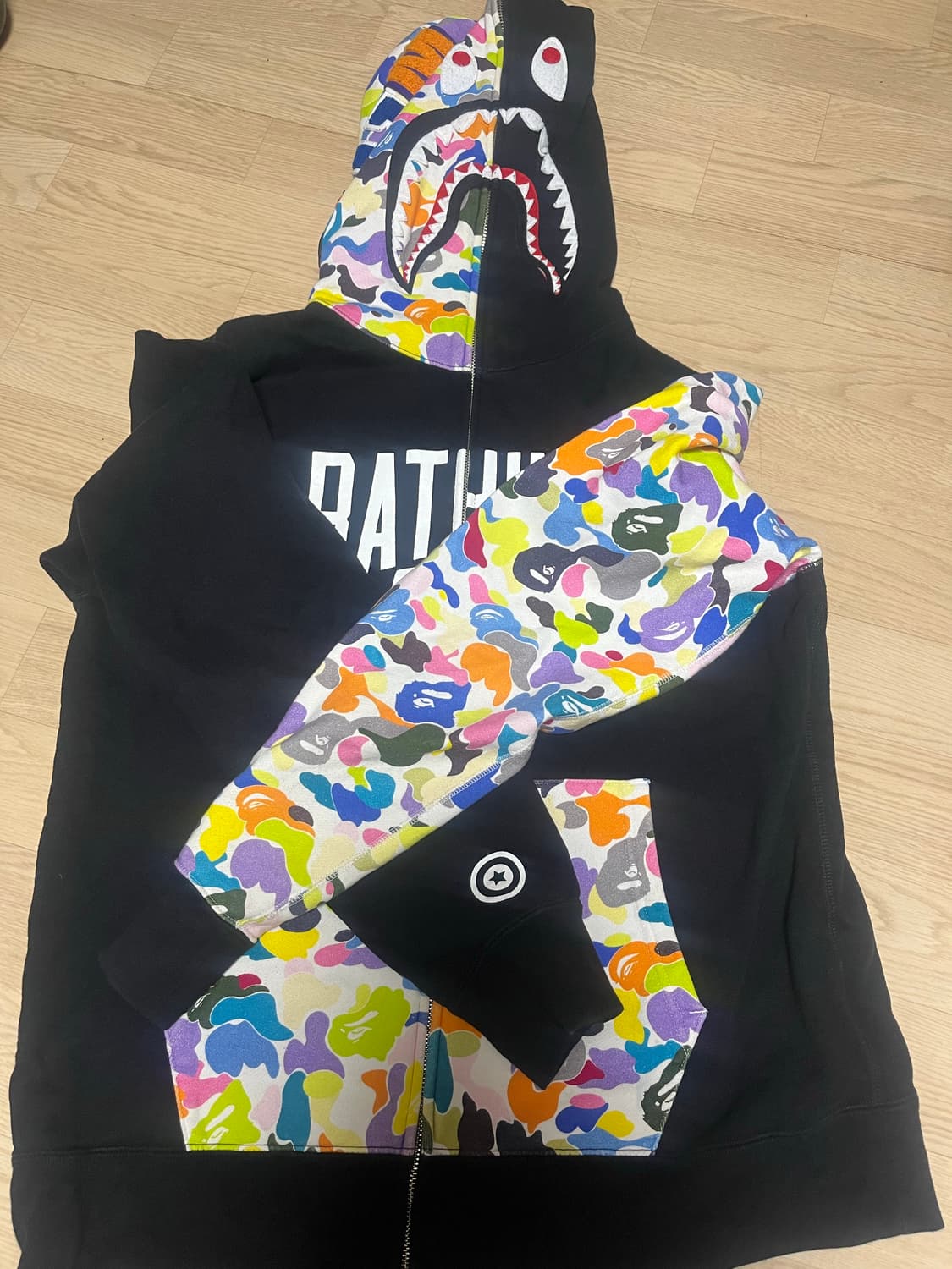 베이프 후드집업 nyc 로고 상품이미지2