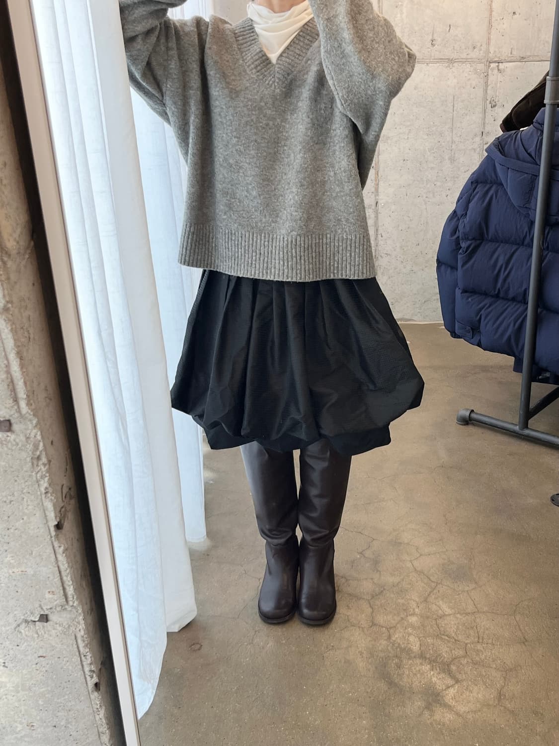 rene 벌룬 스커트 블랙 상품이미지6