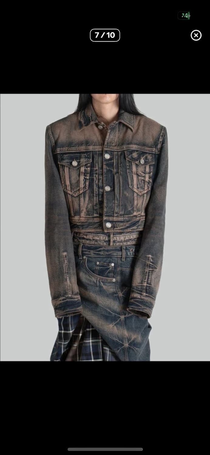 준지 [Runway] Denim Cropped 패디드 자켓 상품이미지6