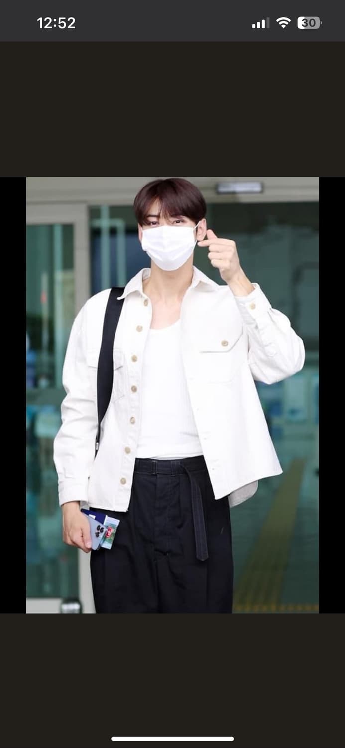 렉토 오프화이트 셔츠 자켓 S 상품이미지2