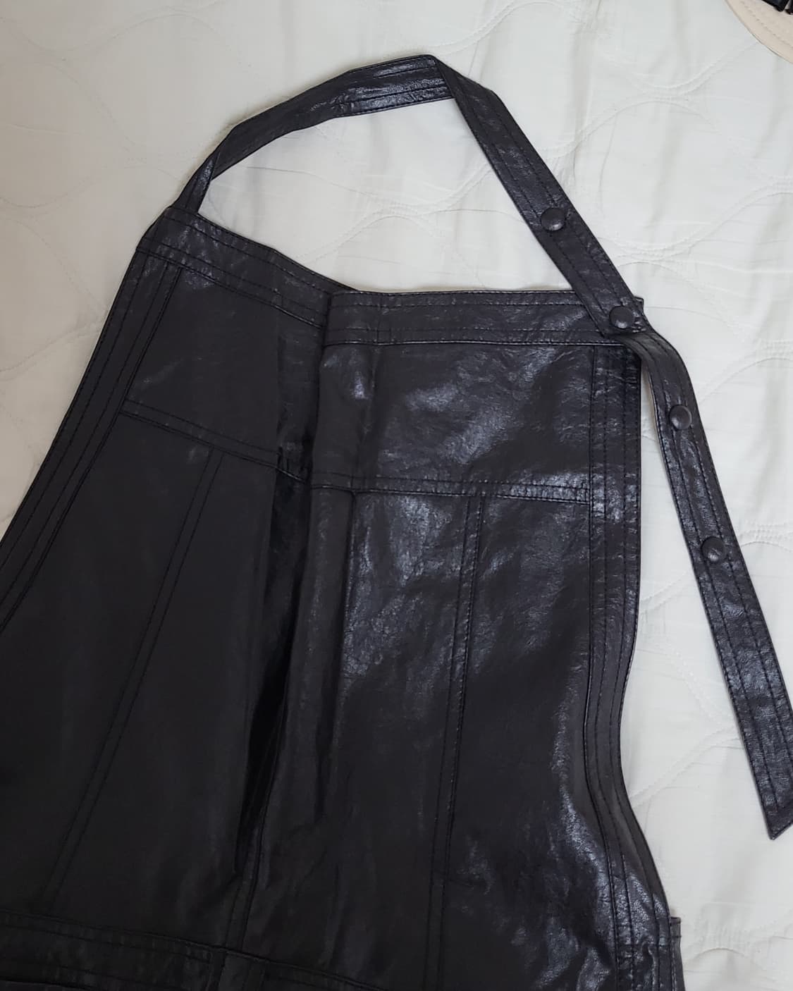 오픈와이와이 더오픈프로덕트 레더 홀터넥 원피스 오픈YY 상품이미지6