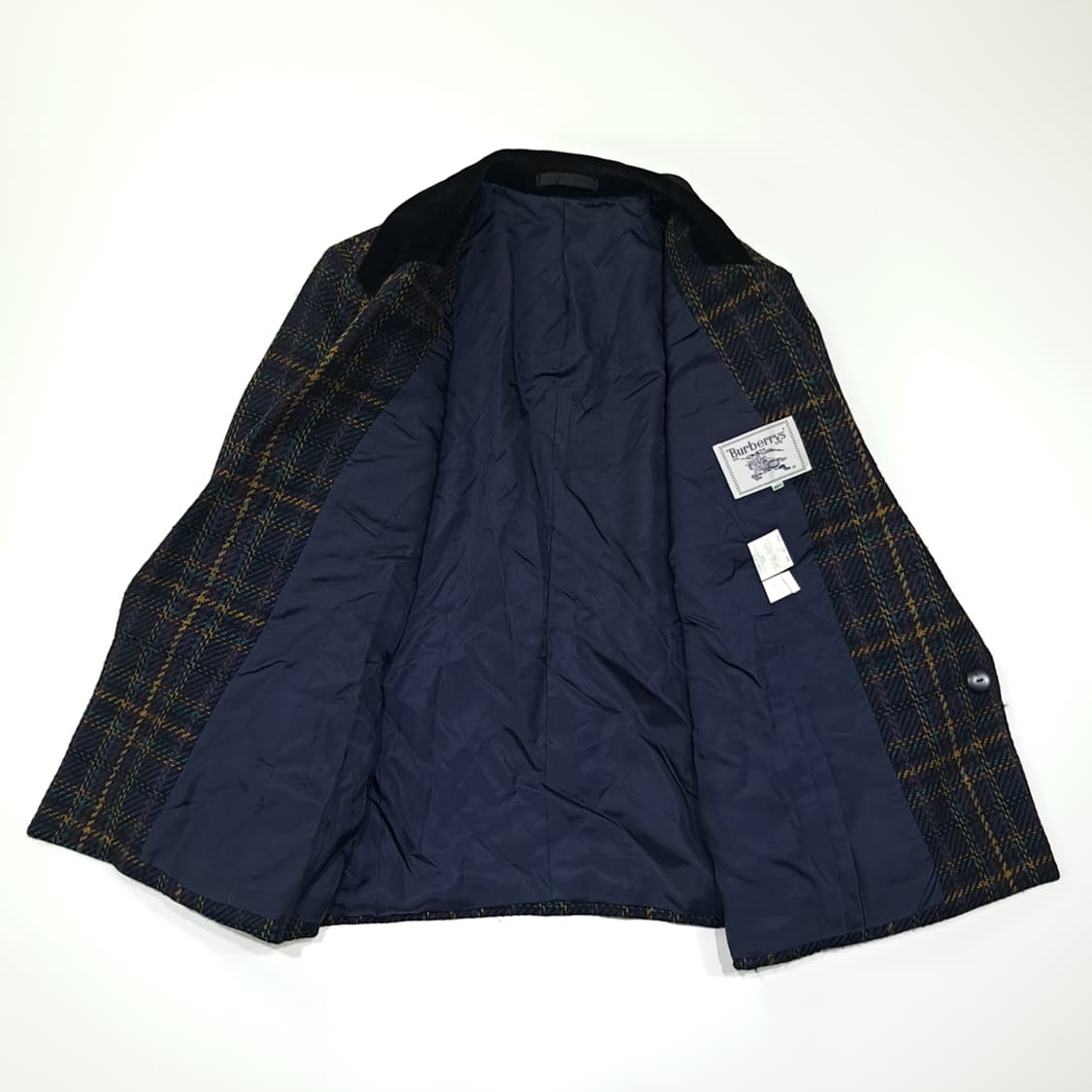 CN993W L 버버리 일본판 트위드 체크 울 자켓 블레이저 상품이미지2