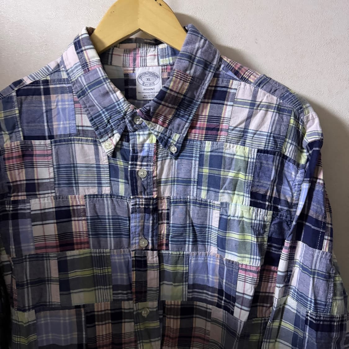 브룩스브라더스 남성 패치워크 패턴 셔츠 XL (남성 105) 상품이미지2