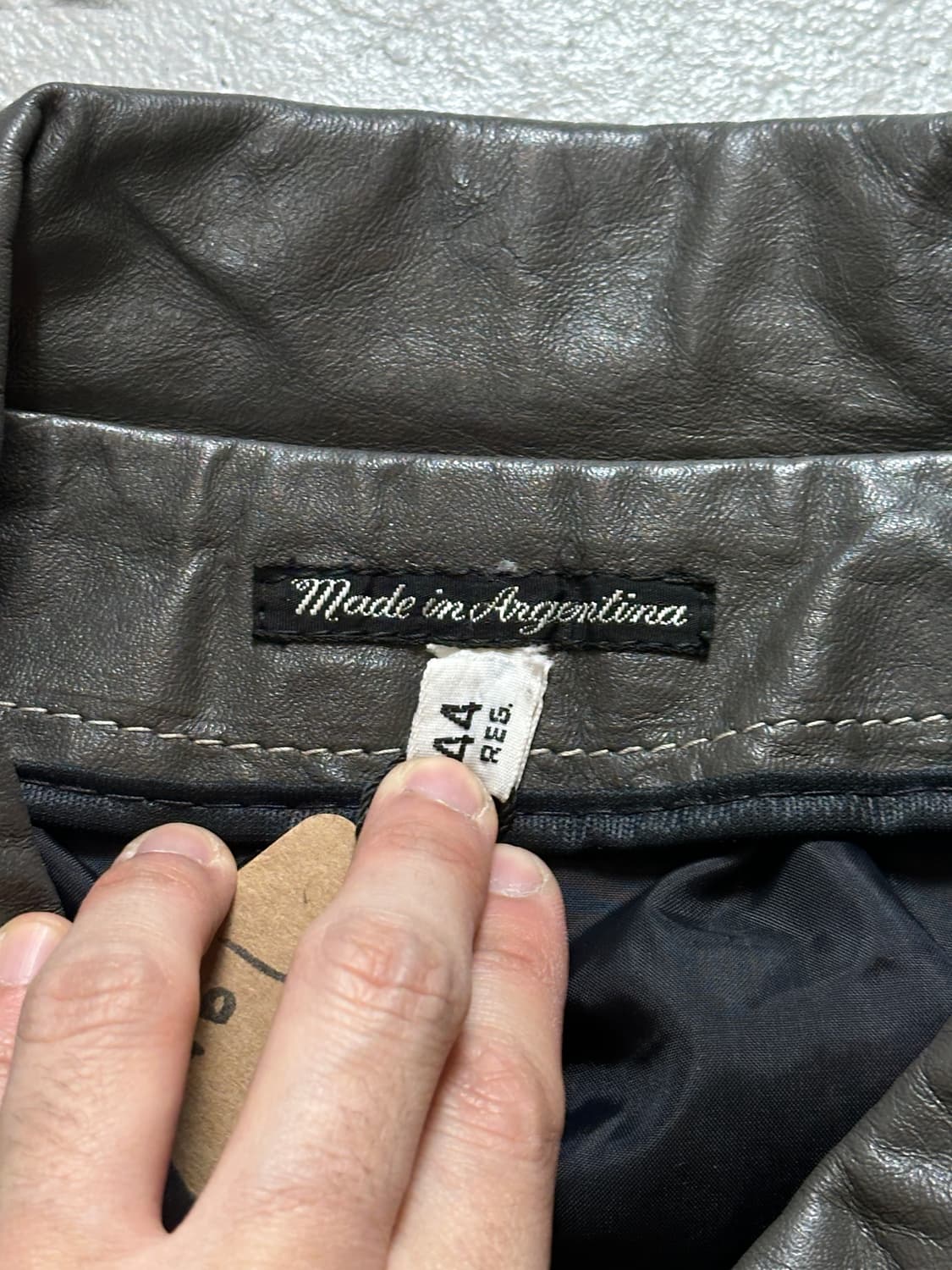 80's 시어스 크롭 레더자켓 빈티지 레더 자켓 상품이미지9