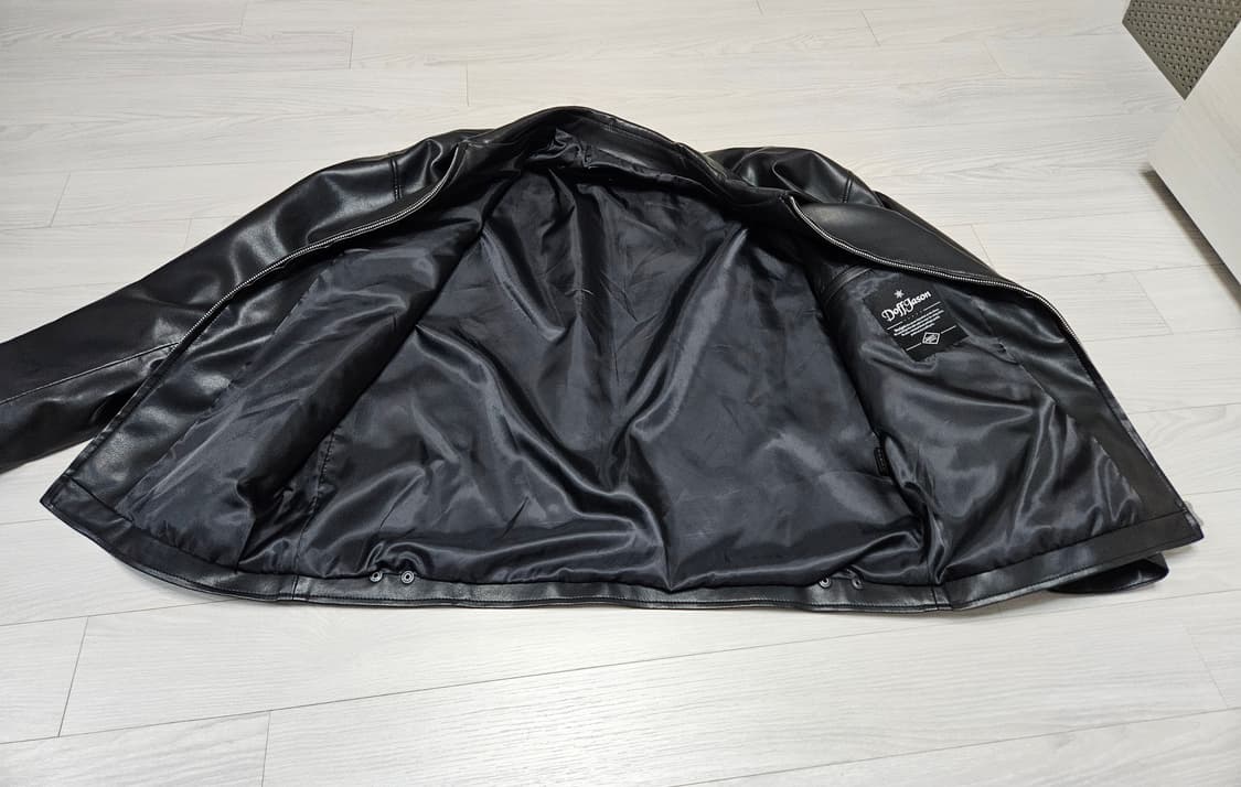 도프제이슨 오버핏 비건레더 싱글 자켓 라지 L 상품이미지7