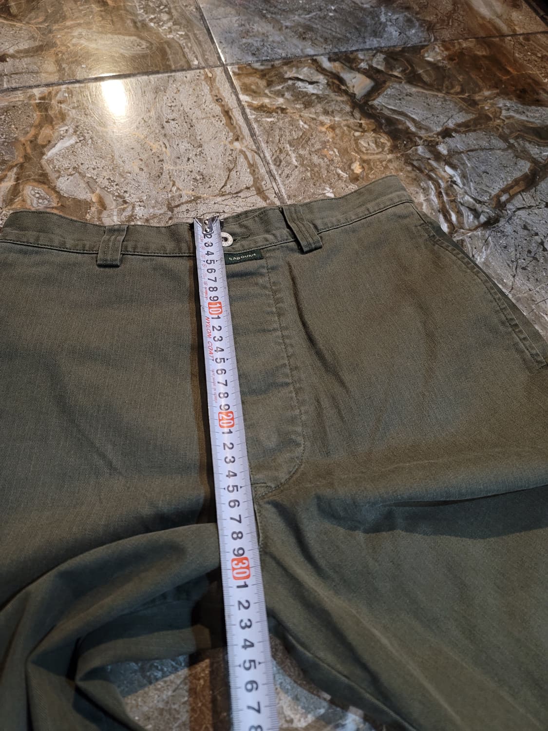 나이젤카본 헤링본 와이드 팬츠(올리브) 상품이미지7