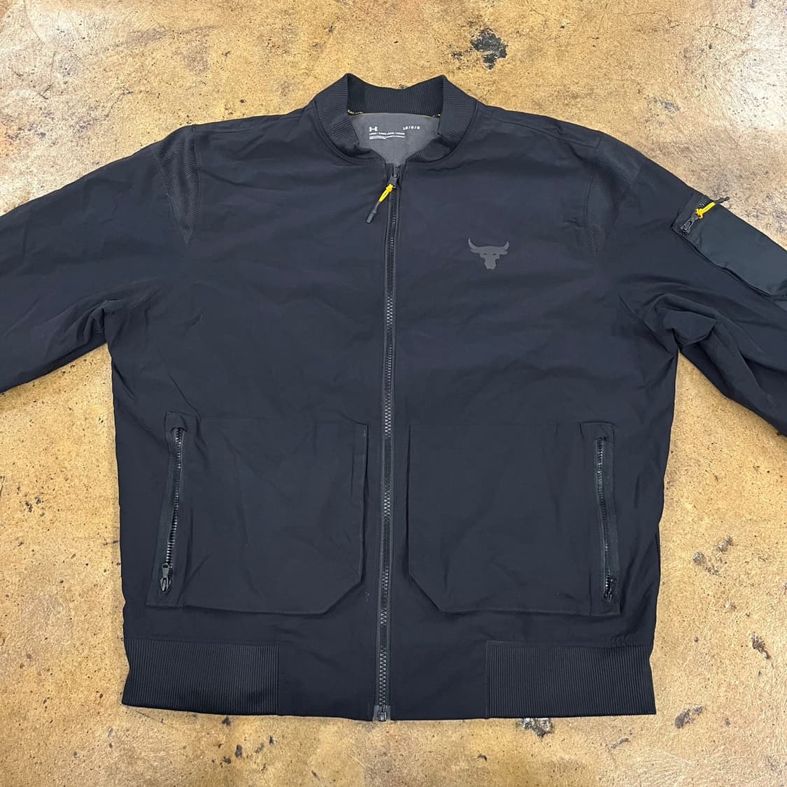 [정품/L] 언더아머 프로젝트락 블랙 봄버 자켓 b15 상품이미지3