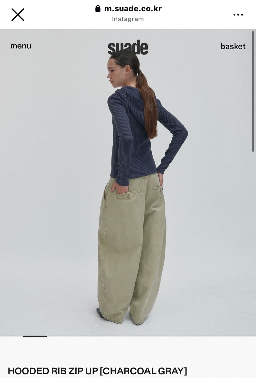 Suade 후드집업 상품이미지2