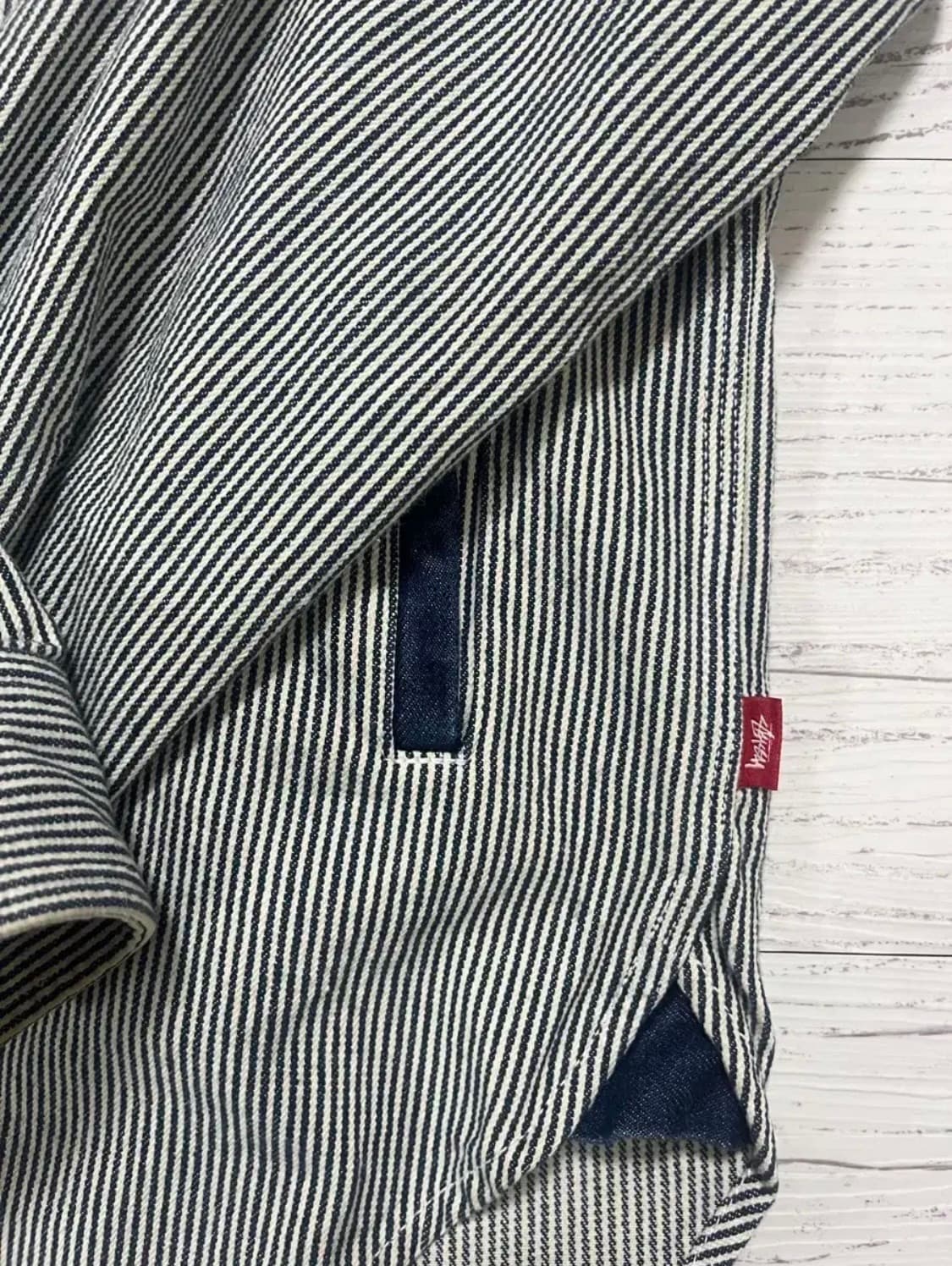 Stussy 스트라이프 후드 셔츠 상품이미지3