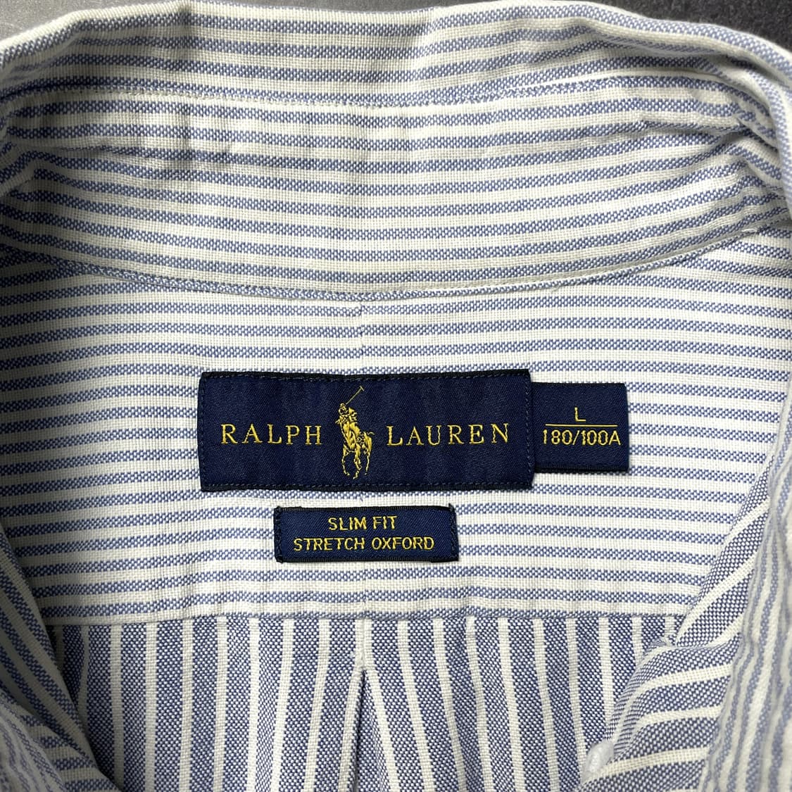 RALPH LAUREN 랄프로렌 블루 스트라이프 셔츠 A01067 상품이미지9