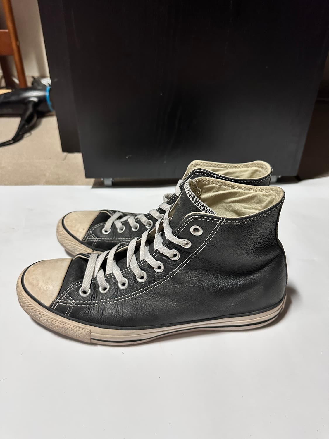 컨버스 척 테일러 레더 블랙 270 상품이미지3