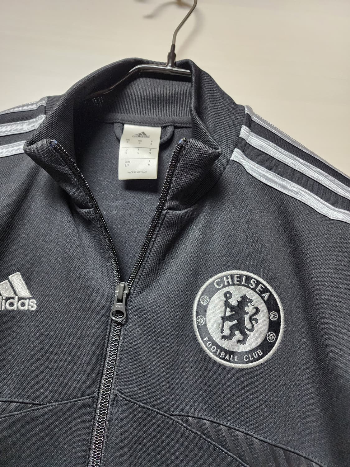 (해외판) 아디다스 첼시 블랙 실버삼선 져지 (S) 상품이미지3