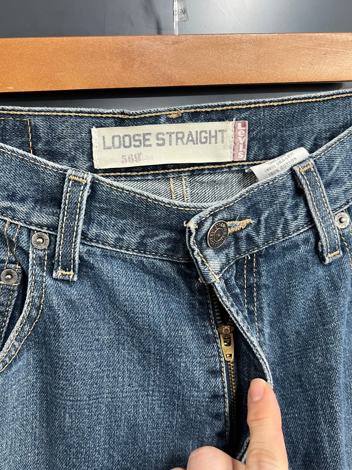 00‘s Levis 리바이스 569 루즈 스트레이트 데님 팬츠 상품이미지5