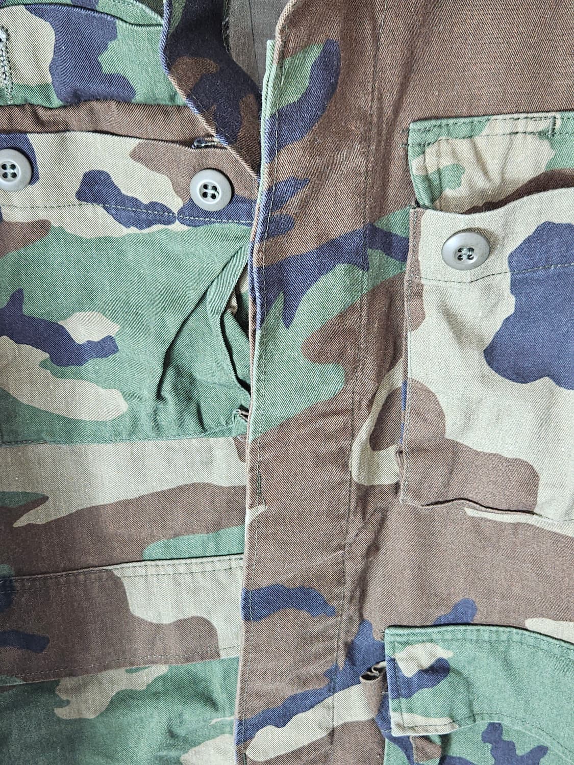 80s 우드랜드 미군 고어텍스 US ARMY 오리지널 BDU 자켓 M 상품이미지5