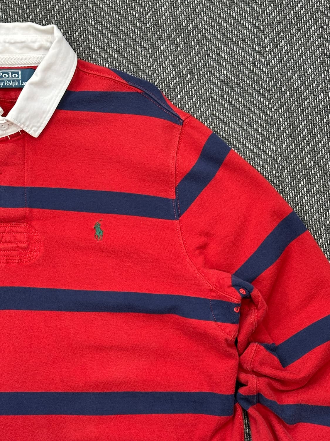 폴로 랄프로렌 레드 럭비 티셔츠 상품이미지2