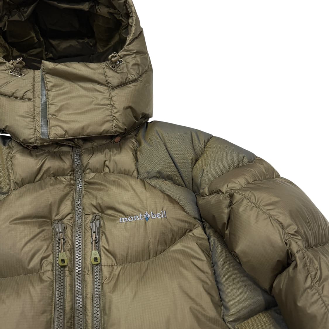 몽벨 빈티지 윈드스토퍼 나일론 패딩 아미브라운 2XL 110 상품이미지2